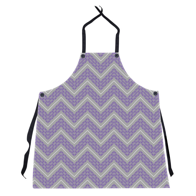 Stephenie Bib Apron, Purple/Gray