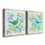 Oiseau Chanteur I - Ensemble de 2 toiles tendues-269176003