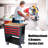 4 Drawer Metal Tool Cart With Adjustable Shelf And Wheels - Gargantuan Workshop Organization Solution Enormous Garage Option