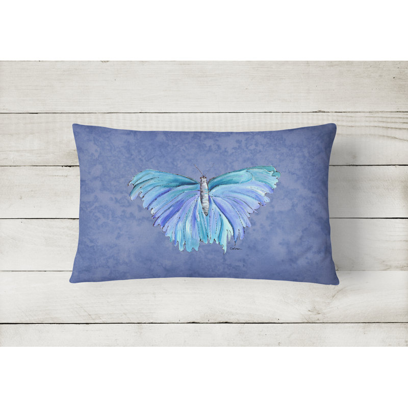 Butterfly Outdoor Reversible Throw Pillow