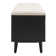 Banc de rangement en bois avec tablettes