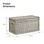 3 Piece Wicker Trunk Set