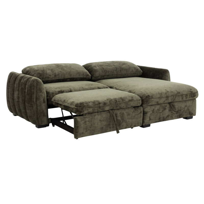 Canapé-lit modulaire Cavallo de 94 po avec lit escamotable et rangement intégré
