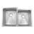 31.25 " L Undermount Double Bowl Stainless Steel Kitchen Sink
