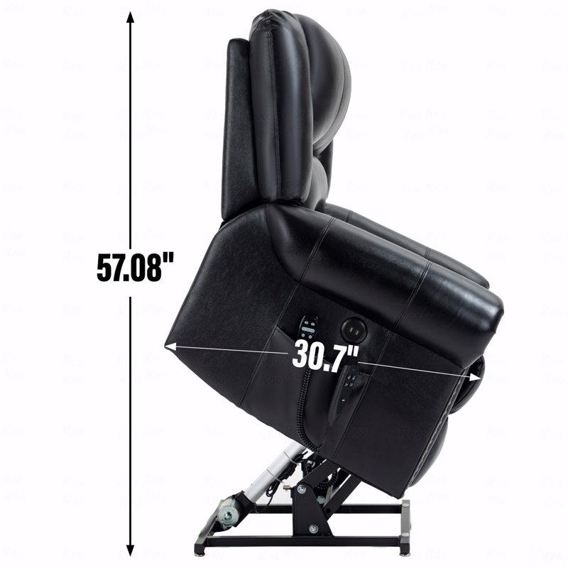 Fauteuil inclinable électrique Power Lift, Noir