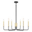 Luminaire pour îlot de cuisine de style lustre rustique classique / traditionnel à 6 lumières à intensité variable Roxsanne-208132946-235198253