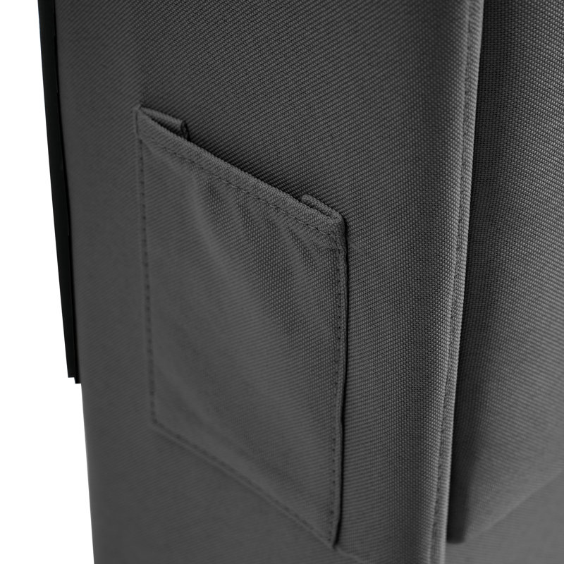 Cheveyo Upholstered Ottoman Bed With Hydraulic Storage, Double (4'6), Grey