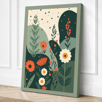 Stylized Garden Botanical - Wrapped Canvas