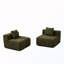 Canapé modulaire 2 places avec 2 coussins