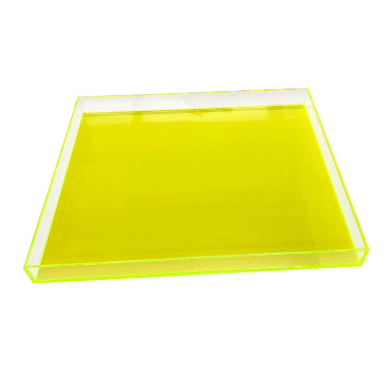 Delaysha Plastic / Acrylic Tray, 1" H x 18" W x 18" D, Green