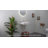Los Flexi Floating Wall Mount Sink with 3-Hole, White Ceramic with Overflow-114119045-114119044