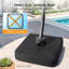 Parasol en porte-à-faux décalé en aluminium pour terrasse 11 pi Yoko-580637613