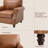 31.5" Faux Leather Armchair With Solid Wood Legs (Set Of 2 )-1040989364