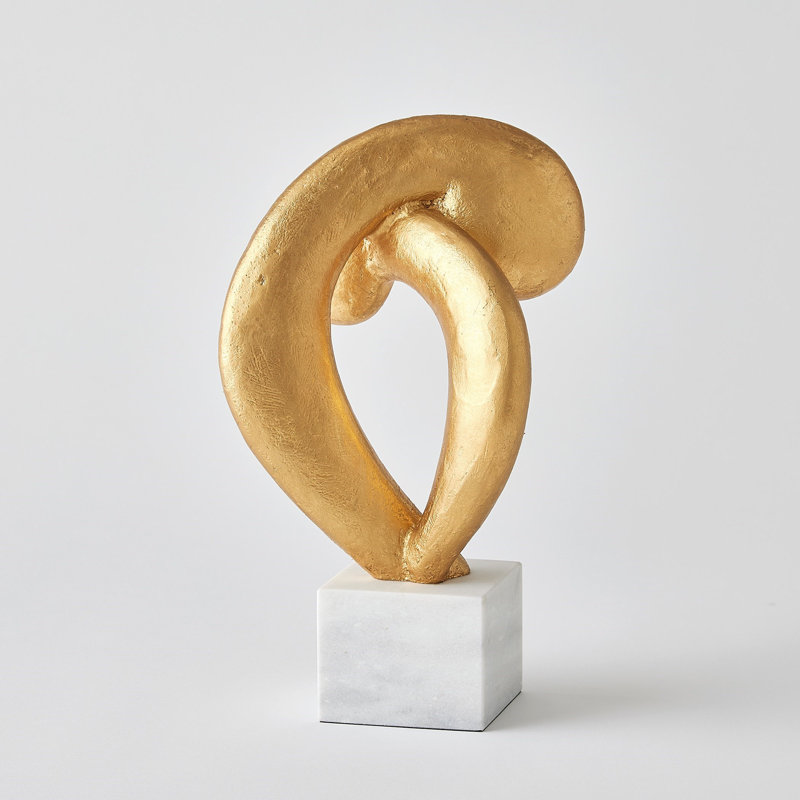 Sculpture Align - feuille d'or
