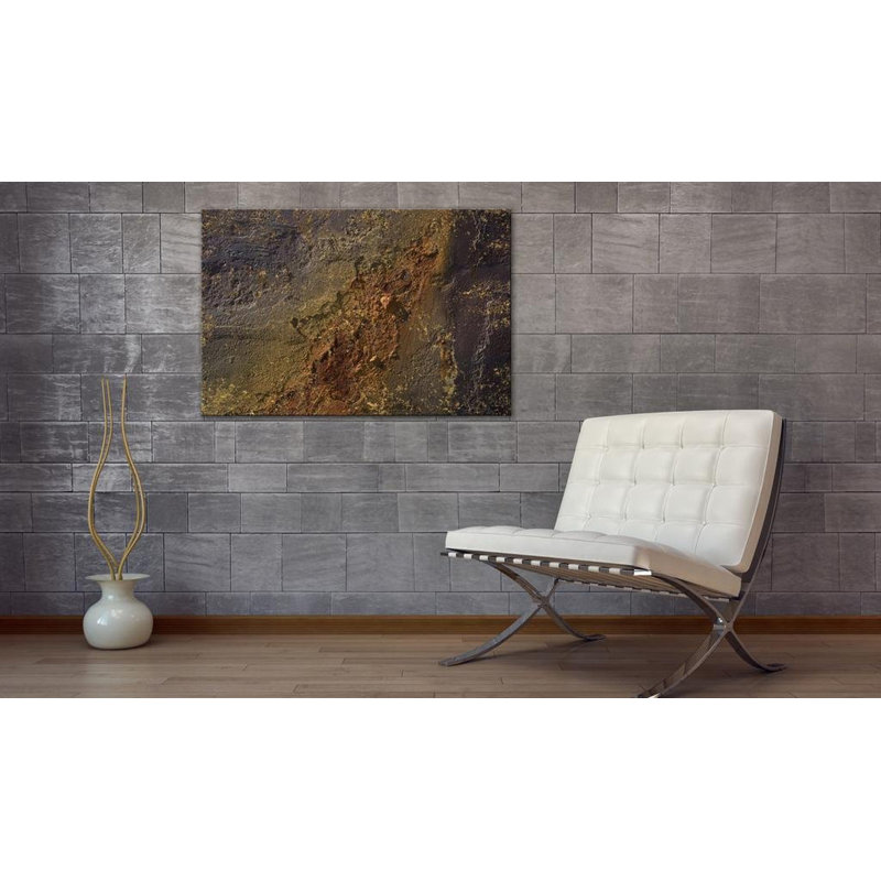 Structure lunaire - peinture sur toile tendue, H 32 po x l 47 po x P 1 po