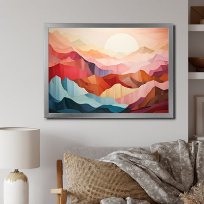 " Pastel Bold Sunset Landscape III "
