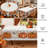 Checkered Pumpkin-Style Design Machine-Washable Polyester Tablecloth-541492850