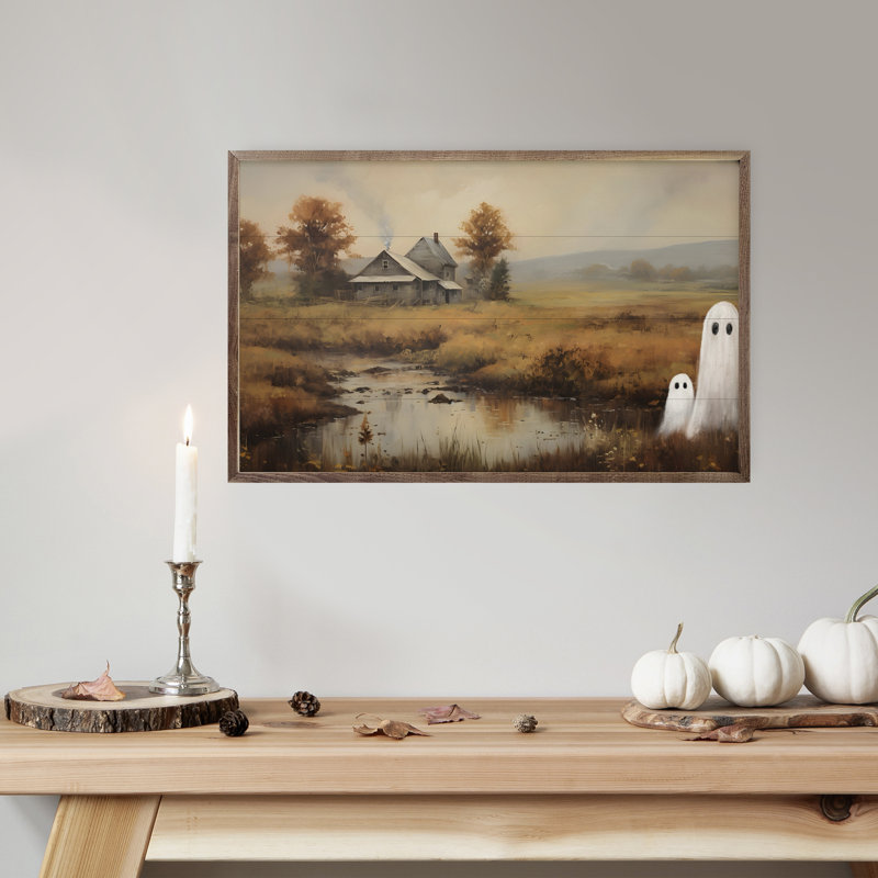 Fantômes dans un champ par Petals Prints Design, H 10 po x l 16 po