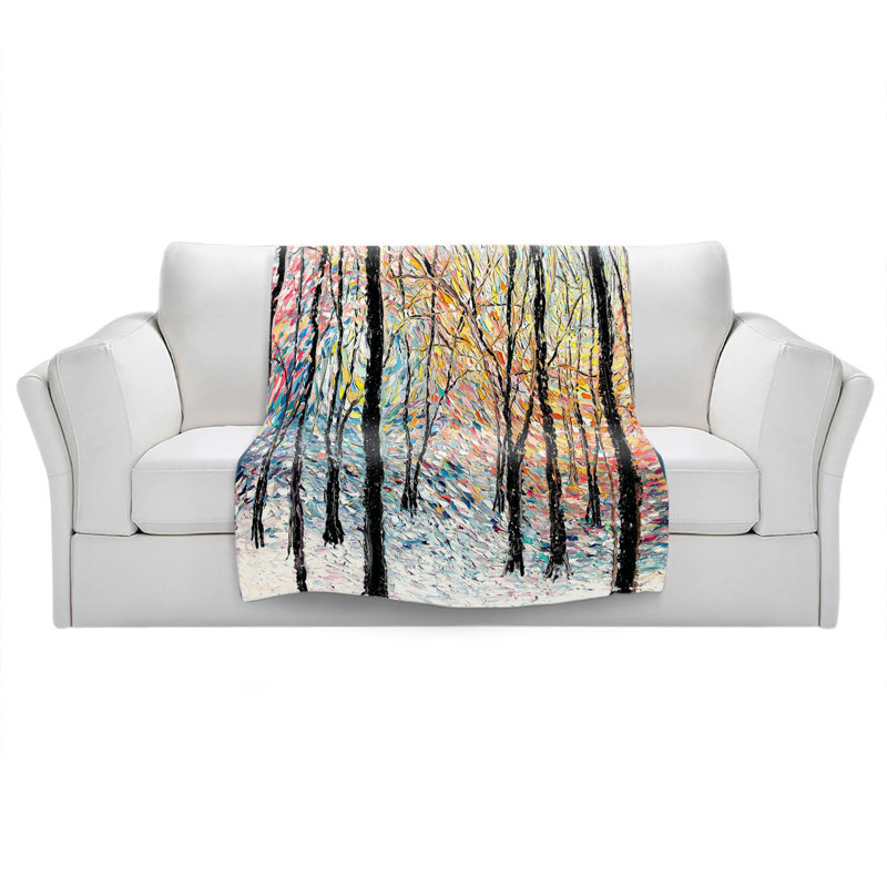 Hand Woven Throw Blanket, 51" x 60"