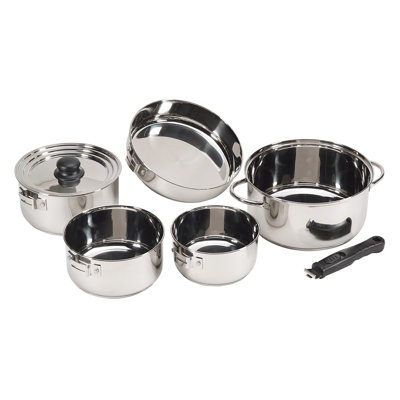 Ensemble de cuisson robuste en acier inoxydable Stansport
