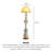 Nordic Style Iron and Linen Fabric Floor Lamp