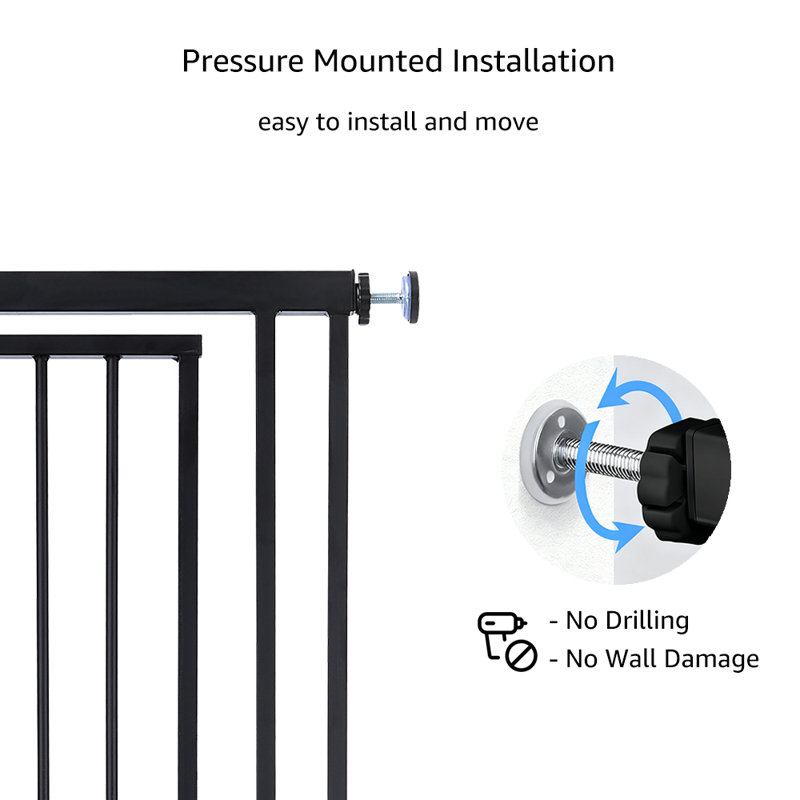Iron Pressure Mounted Pet Gate