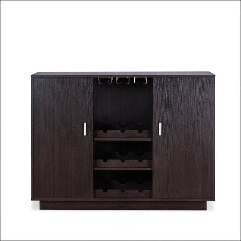 Espresso Finish Wine Cabinet