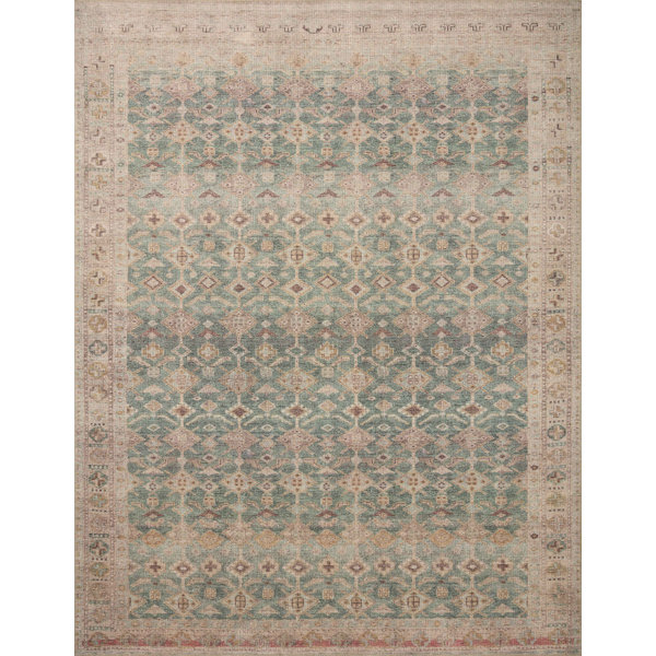 Angela Rose x Loloi Aubrey Aqua / Sand Area Rug & Reviews | Wayfair