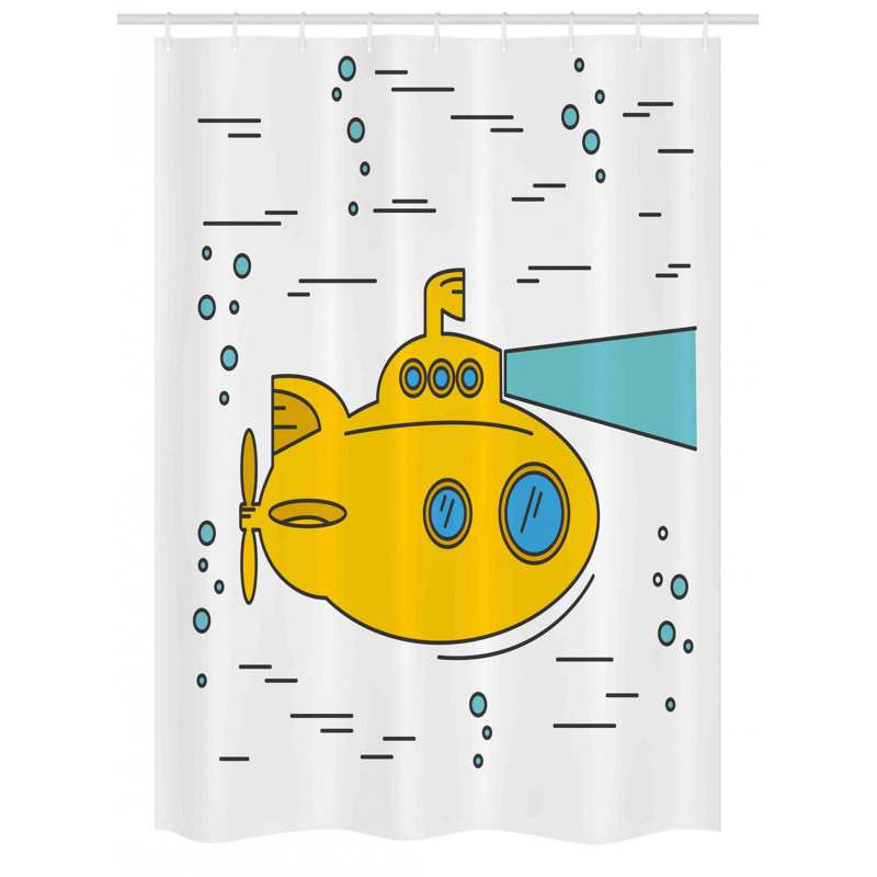 Shower Curtain with Hooks Included, 54" W x 78" L
