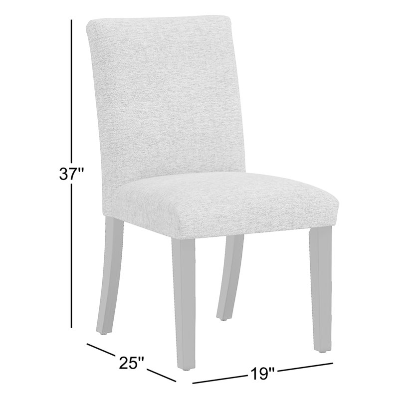 Benson 20'' H Upholstered Side Chair, Classic Black Linen