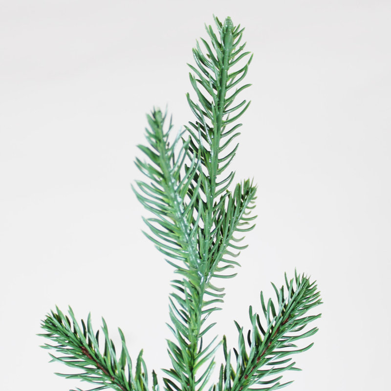 Arbre de Noël artificiel incurvé 6 pi de qualité supérieure avec des branches denses pour Halloween et Noël, 6'