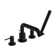 hansgrohe Tecturis S 4-Hole Roman Tub Set Trim with 1.75 Handshower