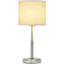 Lampe de table 16,3 "argent