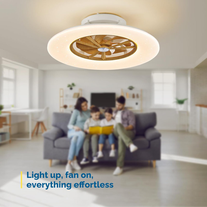 Ventilateur de plafond avec ensemble d'éclairage Maeliyah