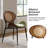 Pateley Mid-Century Modern Rattan Dining Chair Set-107868626-107868624