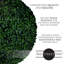 Assortiment de balles topiaires 3Rd Street Inn Boxwood (XL) (3) - Chaque