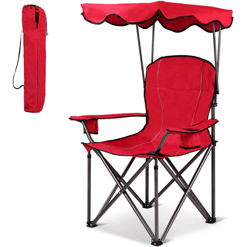 Kettlersville Folding Camping Chair, Red