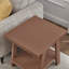 Table d'appoint contemporaine en bois, rouge