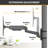 CondoMounts NO Drill Full Motion Pillar/WorkBench Monitor Mount,Holds 18lbs,Up to 32" Monitor-89254721