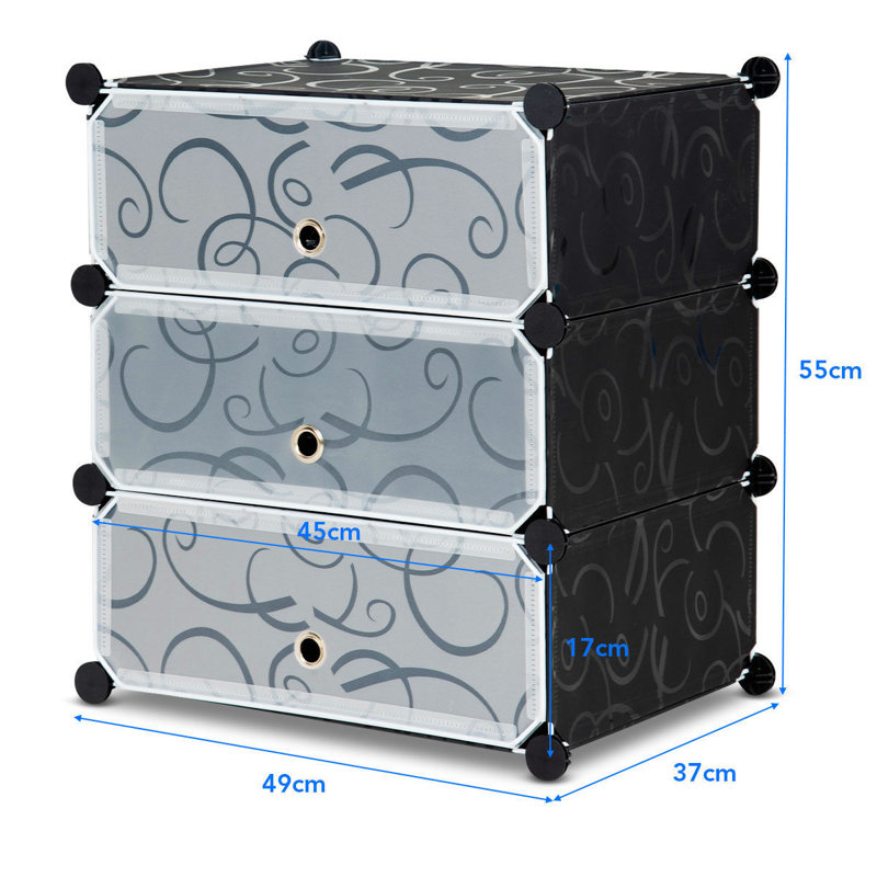 6 Pair Stackable Shoe Rack