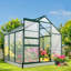 Serre de loisir en polycarbonate à structure en aluminium 6,2 pi x 6,2 pi-114500706-92441692