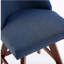 Tabouret de bar, siège de 26 pouces de hauteur, ensemble 2 pièces, tissu bleu