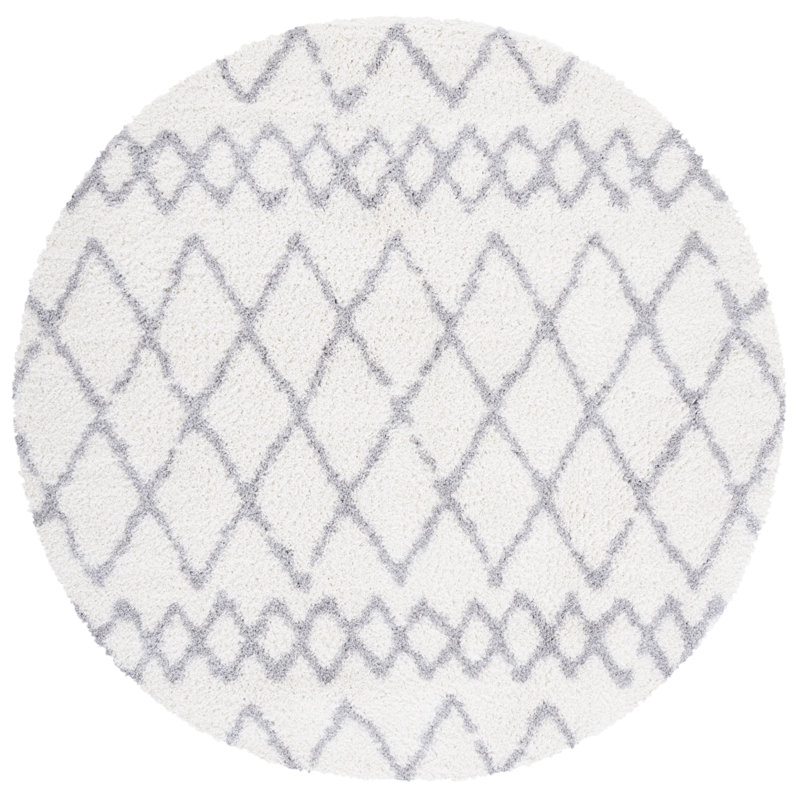 Aaban Performance Geometric Rug, Round 6'7"
