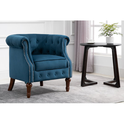 Noelia 77Cm Wide Tufted Velvet Chesterfield Chair