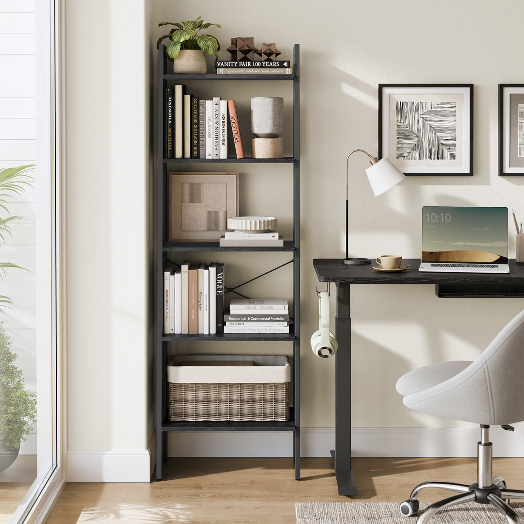 Jabari 67.9" H x 22" W Metal Ladder Bookcase Williston Forge 