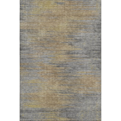 Premium Machine Washable Prisco Brown Rug