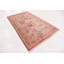 Tapis de zone en laine beige/rose 5 pi x 8 pi 4 po one-of-kind-noué la main Isamar