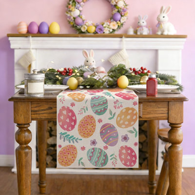 Nappe de Pâques avec nappe de cuisine