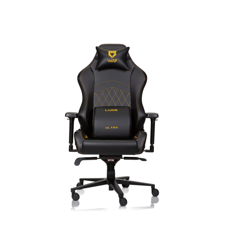 Ultra Max Office, Desk, Ergonomic and Gaming Chair, Black/Gold