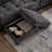 Modern U-Shaped Sectional Sofa With Movable Storage Ottomans, Multifunctional Console, Bluetooth Speakers, And LED Lights For Living Room-907564419